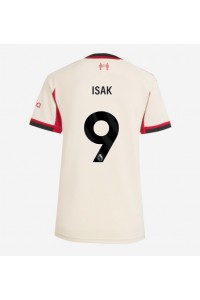Liverpool Alexander Isak #9 Jalkapallovaatteet Naisten Vieraspaita 2025-26 Lyhythihainen